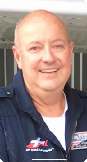Photo of EMS Pilot Mark Woodcock